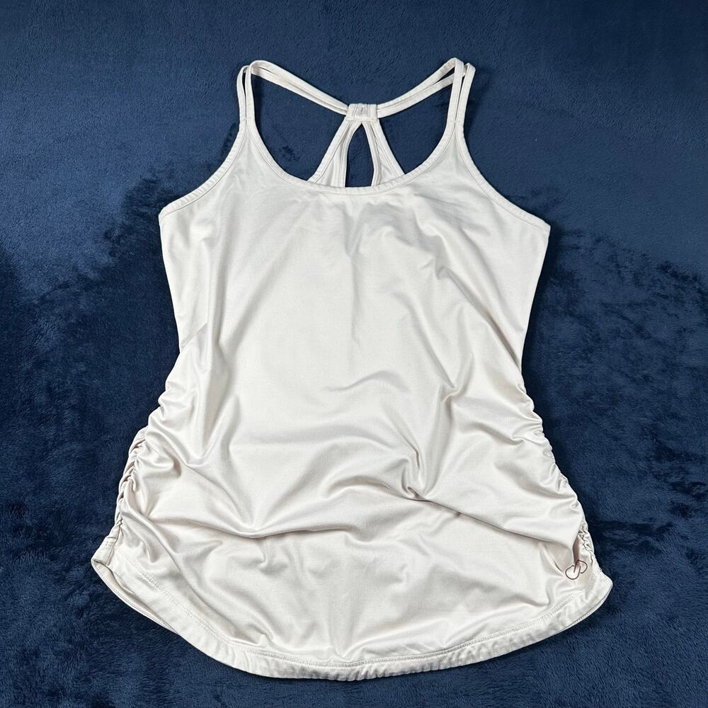 Calia Athletic Adjustable Racerback Tank Ruched Sides MEDIUM